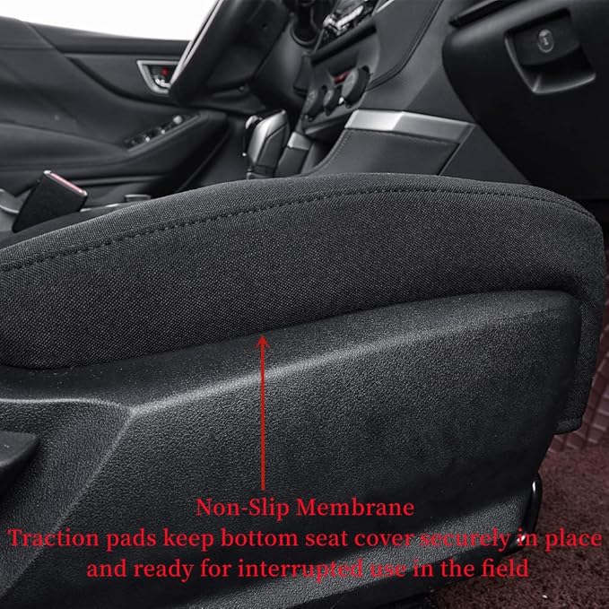 coverdream Legacy Seat Covers Custom Fit for 2020-2024 2025 Subaru Legacy,Full Coverage,Airbag Compatible, Polyester Car Seat Protector (Full Set,Black)