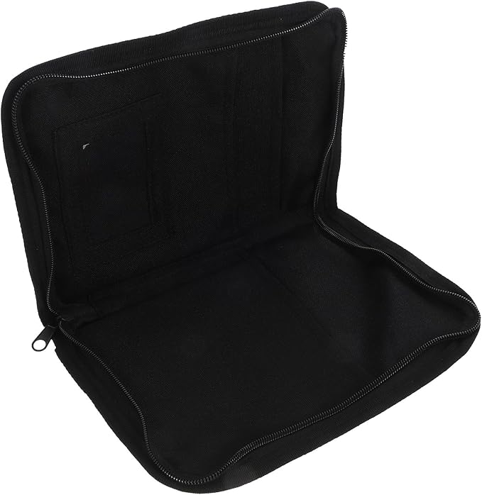 Car Storage Pouch with Multiple Oxford Fabric Pockets, Portable Black Glove Box Organizer for Automotive Document, Owner’s Manual, and File Storage