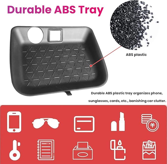 CUCHIYUN for RAV4 Center Console Organizer Tray Compatible with Toyota RAV4 2023 2022 2021 2020 2019 Accessories, Interior Accessories, Gear Shift Tray Organizer Insert Tray