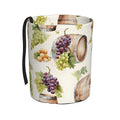Car Trash Can Hanging, Wine Grapes Waterproof Auto Garbage Bin Universal Vehicle Waste Container, 3.5L Capacity