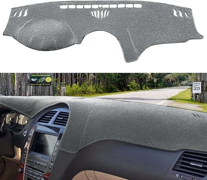 Dash Cover Mat Custom Fit for Lexus ES350 2007-2012, Dashboard Cover Pad Carpet Protector (Charcoal Gray) F117