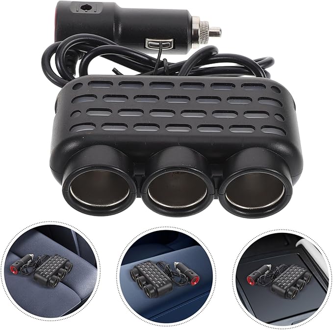 Car Charger Adapter with Multiple USB Ports for Fast Charging Mobile Phones Lighter Outlet Multiport Vehicle Charger Compatible Efficient and Safe Charging