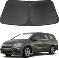 Windshield Sun Shade Custome Fit 2018-2024 2025 2026 Honda Odyssey Accessories LX,EX,EX-L,Touring,Elite Minivan Foldable Window Sunshade Protector Blocks Sun Rays & Heat