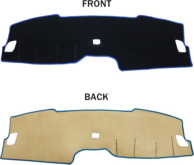 Dash Cover for Honda CR-V CRV Accessories 2023 2024 2025 2026 Dashboard Cover Center Console Dash Mat Carpet Protector Sunshield No Glare Non-Slip Pad Custom Fit, Blue Trim