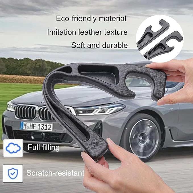 GAWOND 2Pcs Car Seat Gap Filler Organizer, Soft Foam Seat Side Gap Filler with Storage Avoids Things Falling, Universal Fit Car SUV Truck Fill The Gap Between Seat and Console