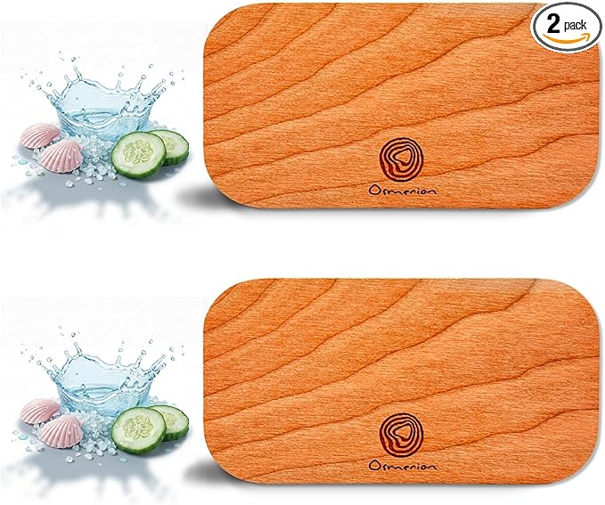 Car Air Freshener - Wood Air Freshener for Visor Clip - Long Lasting Car Odor Eliminator - Vehicle Scent Diffuser - Variety Scent Refill (2 Packs Refill, Marine, NO CLIP)