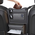 Car Organizer Storage Between Seats, Nappa Leather Headrest Hanging Storage Bag Pocket Purse Holder Snack Holder Automotive Console Organizer for Travel, Driving