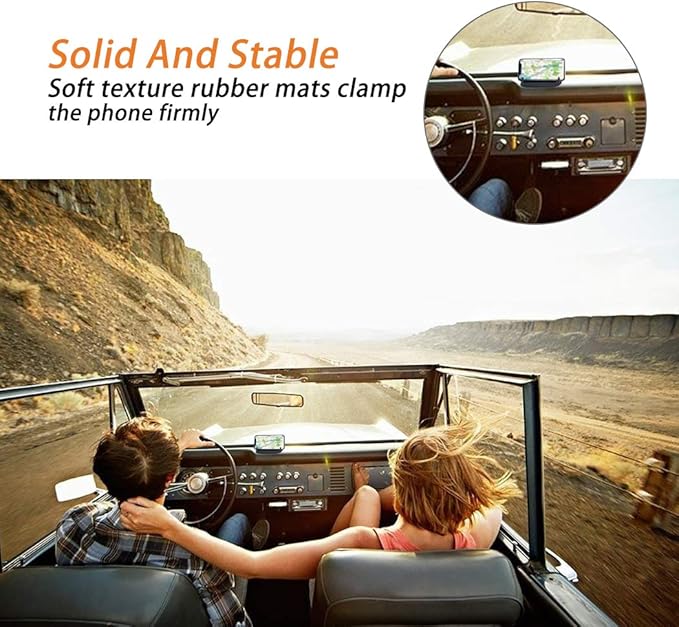 Staont Car Phone Holder, Anti-Slip Silicone Dashboard Car Pad Compatible with iPhone, Samsung, Android Smart Phones, GPS, KGs3 and More