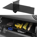 YOJOJOCO Glove Box Dividers Organizer Compatible with Toyota 2016-2020 2021 2022 2023 Tacoma Accessories Black ABS Material Center Console Organizer