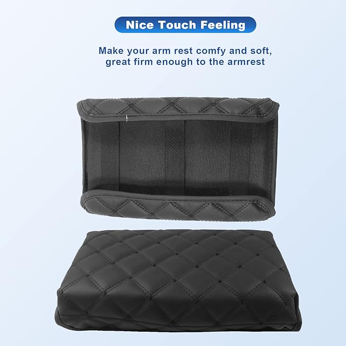 CDEFG Center Console Cover for 2022 2023 2024 Santa Cruz Pickup Truck Armrest Cover Console Pad Armrest Seat Box Cover Leather Protector 2022 2023 2024 Santa Cruz Car Interior Accessories