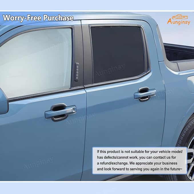 Aunginsy Exterior Door Handle Bowl Trim Cover Compatible with Ford Maverick 2022-2025 Ford Bronco Sport 2021-2025 Outside Door Handle Cup Bowl Cover Scratches Protector Decorative Sticker Accessories