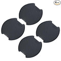 TANGSEN 4Pcs Universal 3D Carbon Fiber Texture Automotive Door Cup Handle Recess Paint Protector Cover Scratch Non-Marking TPU Personalize Pad Sticker (L)