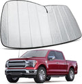 Trumgeta Upgraded Windshield Sun Shade Fit for Ford F-150 2021–2026, Complete UV Blocking Foldable Sunshade, Long-Lasting Interior Protector