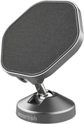 Smartish® MagSafe Mountaineer Car Mount - Compatible w/Apple iPhone 17/16/15/14/13 - Magnetic Stick on Adhesive Phone Holder - Extra Strength Magnet for Apple Accessories - Black Tie Affair