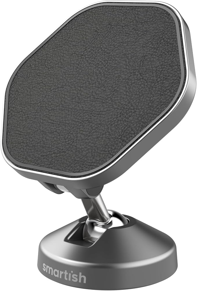 Smartish® MagSafe Mountaineer Car Mount - Compatible w/Apple iPhone 17/16/15/14/13 - Magnetic Stick on Adhesive Phone Holder - Extra Strength Magnet for Apple Accessories - Black Tie Affair