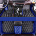 KaiLaiCarCustom Automotive Car Floor Mats for 99.99% Sedan SUV Sports Car Men Women Protection Full Coverage Pads Anti-Slip Leather Floor Lining… (Blue +Black Beige)