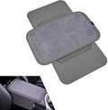 Car Center Console Cover with 2 Storage, Anti-scratch Automotive Arm Rest Cover Cushion, Vehicle Center Console Protector Pad, Universal for Most Cars SUVs (Gray)