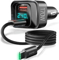 170W USB C Car Charger, PD3.1 140W+30W Fast Charging Adapter with 240W Cable, Multi-Port USB-C Car Charger Compatible with Laptop MacBook iPhone 17/16/15 Pro Max Samsung S24 Ultra iPad (Black)