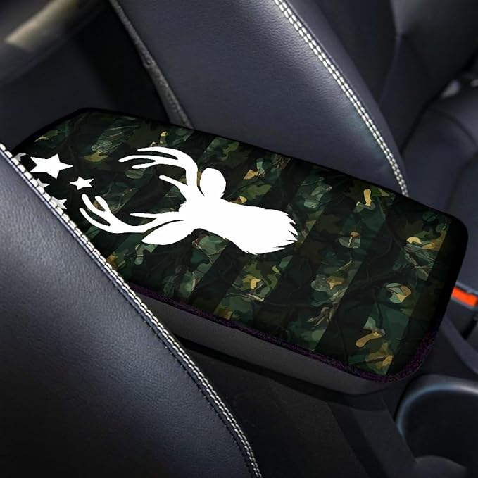 Biyejit Car Center Console Armrest Cushion Cover Pad Car Interior Decor Accessories Universal Fit for Sedan, Truck, SUV