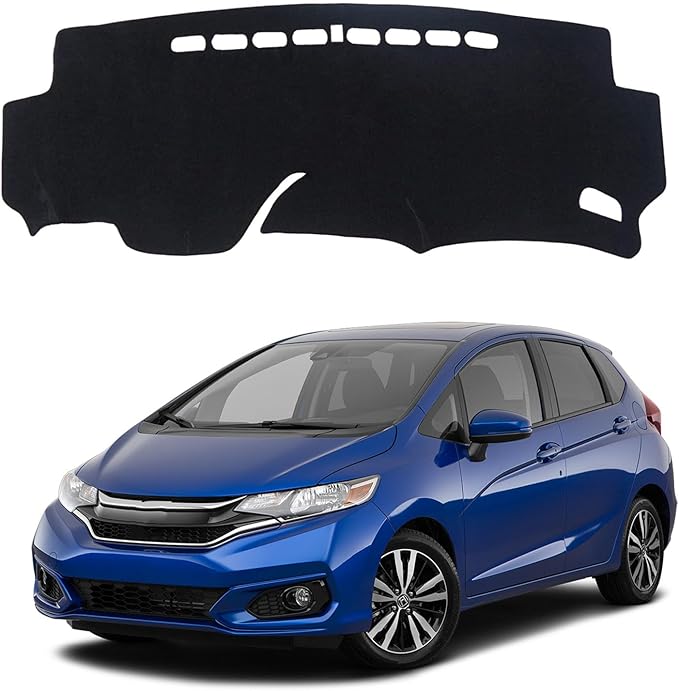 Dashboard Mat Cover for Honda Fit 2015-2020 Nonslip Center Console Sunshield Glare UV Rays Protector Accessories