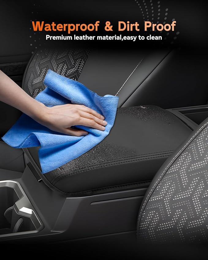 CDEFG for 2024 2025 2026 Toyota Tacoma Center Console Cover Armrest Box Cover for Tacoma (SR, SR5, TRD PreRunner, TRD Sport, TRD Off-Road, Limited) Accessories Console Arm Rest Protector