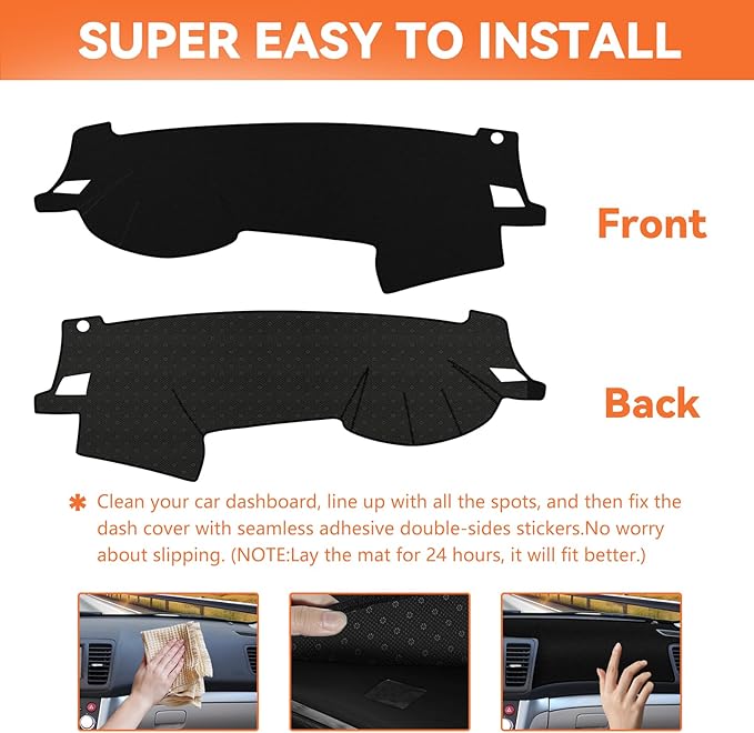 Dashboard Cover for 2005-2009 Subaru Legacy Outback Accessories, Non-Slip Dashboard Protector & Sunshield, UV-Blocking, Anti-Glare Dash Mat Pad