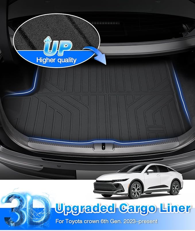 Cartist Floor Mats for Toyota Crown 2023-2025 2026, All Weather Cargo Liner for Crown Accessories Heavy Duty Car Mats, Car Accessories