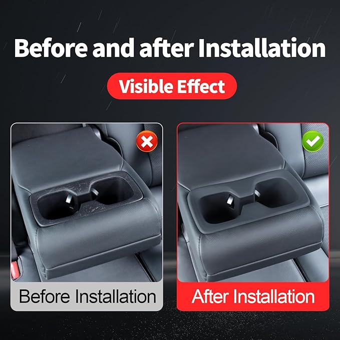 Car Interior Silica Gel Pad Decoration Suitable for 2024 2025 2026 Toyota Land Cruiser 250 1958 Prado Lc250 J250 Second Drain Cup Protective Pad Modification Accessories (Second Drain Coaster)