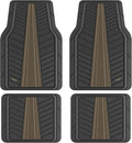 FLORICH Car Floor Mats, Heavy Duty Floor Mats for Cars, 4 Piece All-Weather Floor Mats with Anti-Slip Backing, Waterproof Universal Trim-to-Fit, Automotive Floor Mat for Cars SUV Trucks