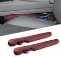 Homaupt Leather Car Seat Gap Filler Universal for Car Truck SUV to Block The Gap Between Seat and Console Stop Things from Dropping 2 Sets Red, SGF02R