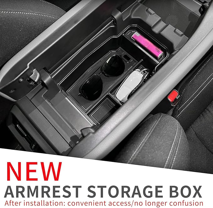 smabee Center Console Organizer Tray Compatible with Mazda CX-50 2026 2025 2024 2023 Armrest Storage Insert Box 2025 CX-50 Accessories Interior Stowing Tidying Black