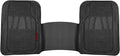 BDK Motor Trend WingRunner Heavy Duty Rubber Rear Floor Mat Liner, Trim-to-Fit Back Row Non-Slip All Weather Interior Protection Universal Fit Trucks Cars Sedans SUVs, Fits 2nd or 3rd Row - Black