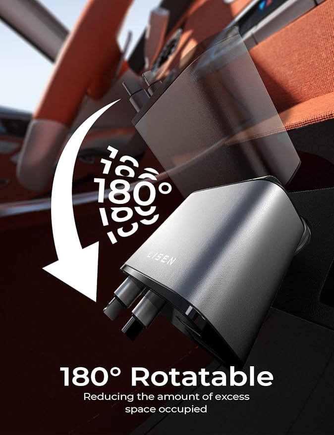 Gifts for Mothers Day 2026, LISEN Retractable Car Charger for iPhone 17 16 15 14, Personalized Friend Gifts for Cute mom Birthday Unique, Gift for Mom Day Gift Ideas for Wife, Sister, Daughter, Aunt