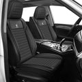 ARTIBY Seat Covers Custom Fit for Mitsubishi Outlander 2004-2025, Standard Waterproof Car Seat Cover, Breathable and Comfortable Leather Cushion Cover, Auto Interior Accessories (Black)