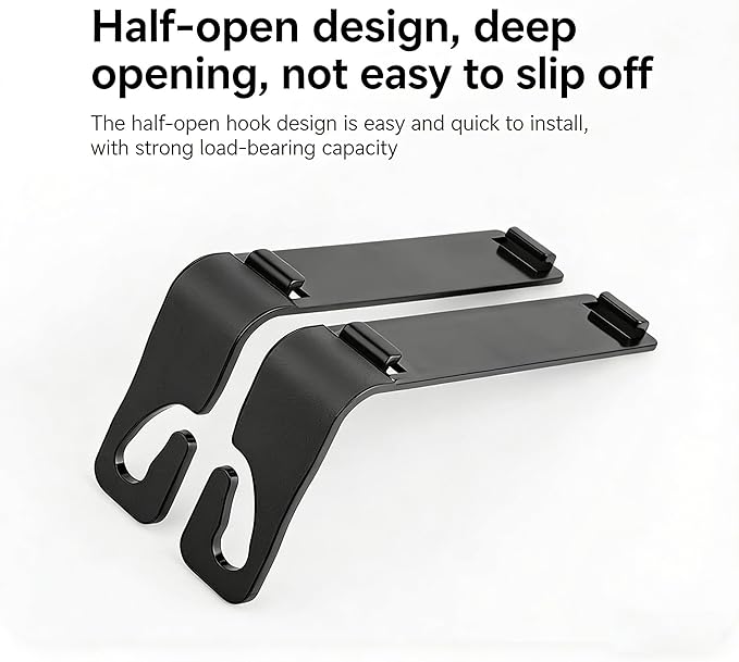 5-in-1 Car Backseat Organizer, 2026 Multifunctional Seat Back Storage Box with Cup Holder, Tissue Box, Phone Holder and 2 Hooks, Premium Leather Car Organizer for Tidy Car (Black-1pc)