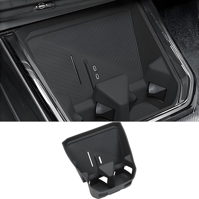 2 in 1 Wireless Charging Mat Cup Holder Organizer Compatible with BMW X3 2025, Center Console Organizer Wireless Charging Pad, Silicone Cup Holder Insert Accessories for 2025 2026 BMW X3