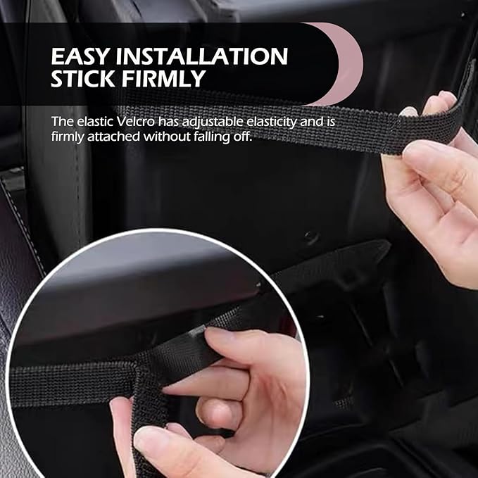 Center Console Cover, Microfiber Leather Arm Rest Cover Cushion with 2 Storage Bags, Middle Console Protective Cover, Car Accessories for Women, Universal for Trucks, Cars, SUVs (Pink)