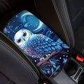 Mintutlipy Blue Owl Car Center Console Cover Universal Armrest Cushion for Car Auto Center Console Armrest Box Pad Waterproof