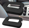 Xaido Center Console Armrest Cover Compatible with 2014-2018 Chevy Silverado & GMC Sierra with 40/20/40 Jump Seat, Middle Console Leather Protective Cover (ONLY for Split Bench Seat Console)