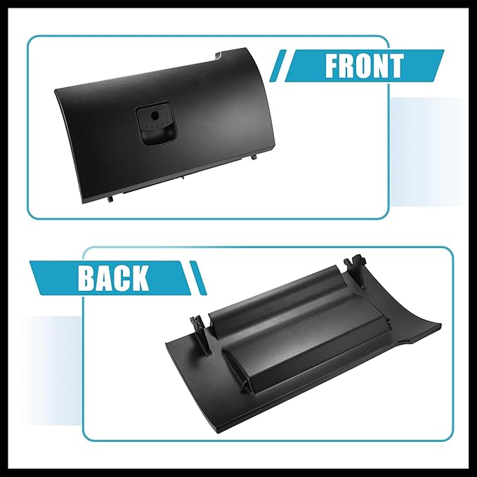Dash Glove Box Door Lid Cover for Volkswagen Beetle 2006-2010 Glove Compartment Lid No.1C1880247R Black Durable Material