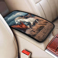 Horse Print Auto Center Console Cover Pad Art Running Horses Armrest Covers Anti-Scratch Arm Rest Box Cushion Protector Fit for Most Cars Sedans Vans Truck Vehicles SUV