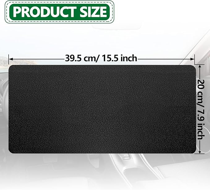 Dashboard mat Rubber Non-Slip mat, 15.7"x7.8" Large Size car Non-Slip mat, car Dashboard Accessories for car Interior Organizer.