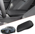 SKTU for 2019-2024 2025 2026 Mazda 3 Mazda3 Center Console Cover 2023 2024 2025 2026 Mazda3 Central Console Armrest Pad Mazda3 BP Seat Box Cover Automotive Car Center Console Soft Cushion (Black)