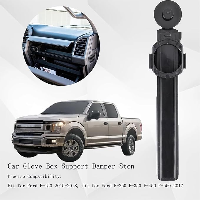 Car Glove Box Support Damper Stop HC3Z-5806200-B – Ideal Replacement for Ford F-150 (2015–2018) and F-250 F-350 F-450 F-550 (2017) Soft Open Damper Release Shock Support Stop
