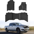 Cartist Floor Mats Fit for 2013-2018 Dodge Ram 1500/2500/3500 Crew Cab,2019-2024 for Dodge Ram 1500 Classic Crew Cab 4 Full Size Doors All Weather TPE Floor Liners for Ram Accessories 1st & 2nd Row