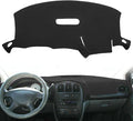 Yiz Dash Cover Mat Custom Fit for Dodge Caravan/Grand Caravan/Chrysler Town Country/Voyager/Grand Voyager Without Raised Display w/o Sensor and Speaker,Dashboard Cover Pad Carpet (Black) J128