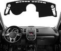 KEYOOG Dashboard Cover Dash Mat Fit for K-ia Soul 2013-2010 (for Left Hand Drive),Car Dash Board Mat Anti-Glare Carpet,Non-Slip Pad Sunshield Protector (Black)