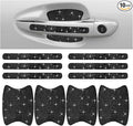 10PCS Bling Car Door Handle Anti-Scratch Sticker, Universal Car Doors Handles Protective Cover, Shiny Rhinestone Auto Decor Accessories for Women (Black)