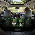 Trunk Organizer for Car, Skull Car Organization Accessories St Patrick's Day Decorations Green Leaf Car Trunk Organizer for Sedan,Truck,Van, Frees Trunk Floor, Sturdy Space Saving Expert