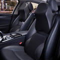 Car Headrest and Lumbar Support Pillow for Honda Civic 2012-2026 Seat Back Cushion Neck Pillow Driving Support Cushion Interior Accessories,1 Set of headrest and Lumbar Support-Black Style